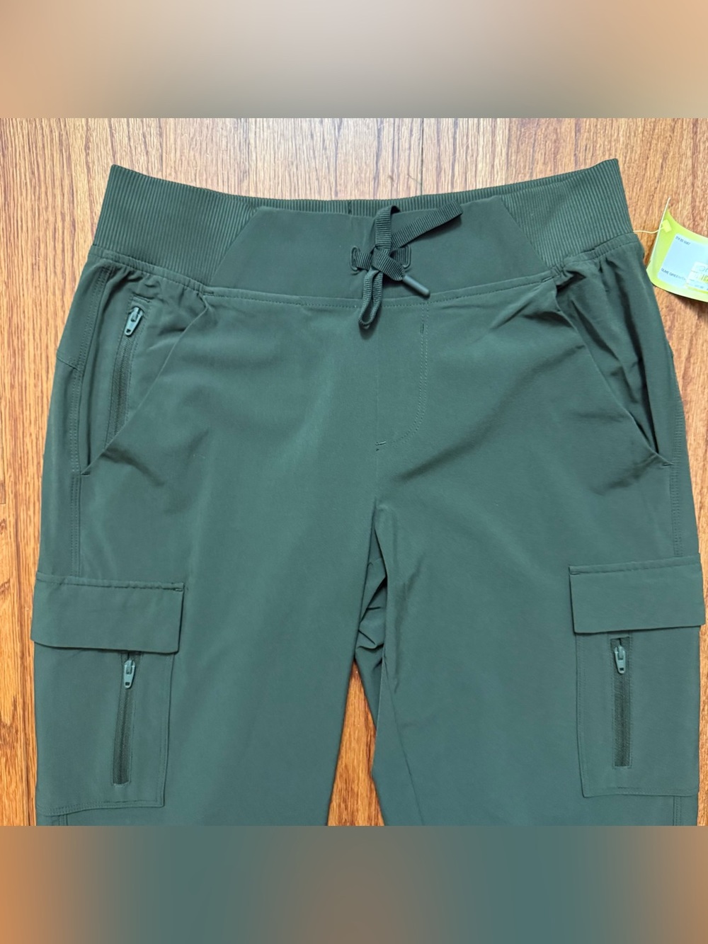 NWT all in motion Forest Green Cargo Joggers size XS - Picture 2 of 14